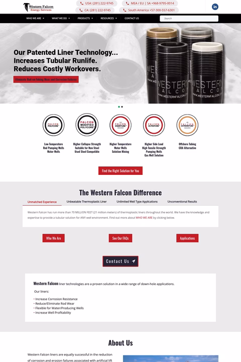 Western-Falcon Homepage 1440px