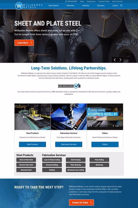 Willbanks-Metals Homepage 1440px