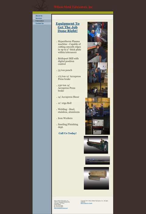 Wilson-Metal-Fabricators Homepage 1440px