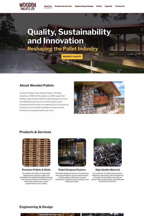 Wooden-Pallets Homepage 1440px
