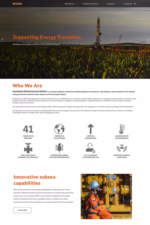 Worldwide-Oilfield-Machine Homepage 1440px