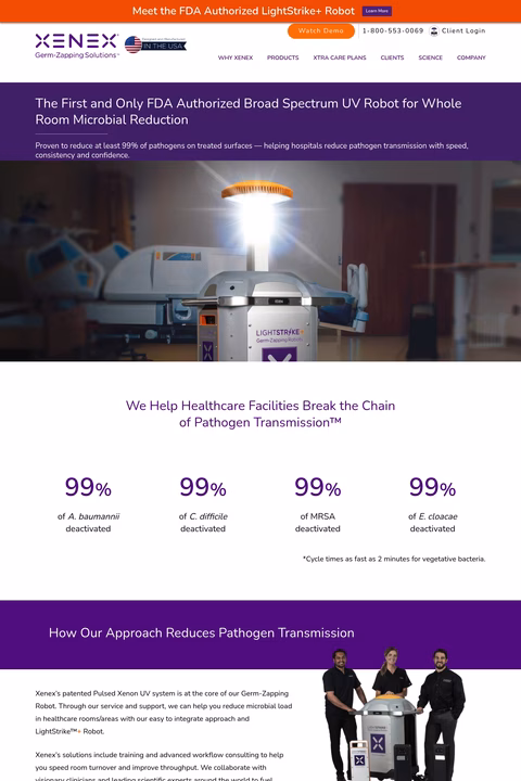 Xenex-Disinfection-Services Homepage 1440px