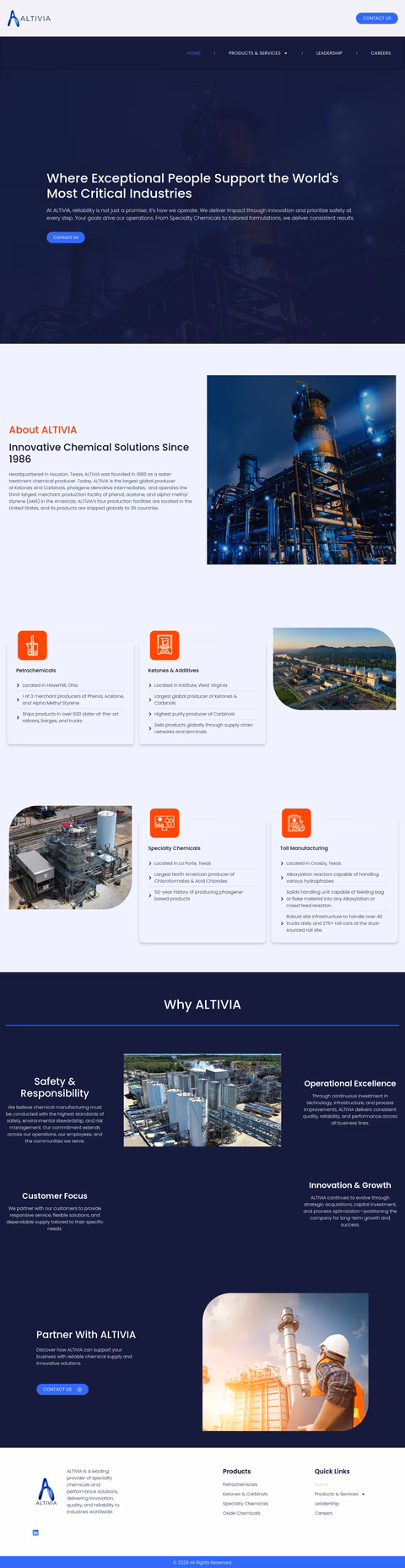 Altivia Homepage 1440px
