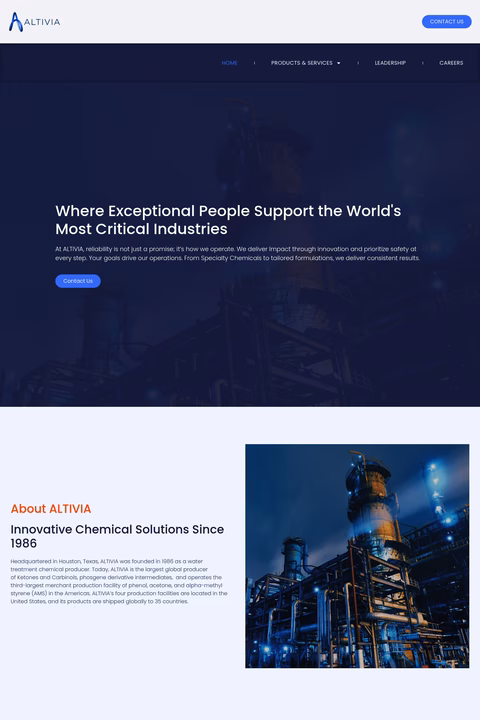 Altivia Homepage 1440px
