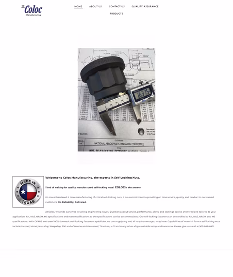 Coloc-Manufacturing Homepage 1440px