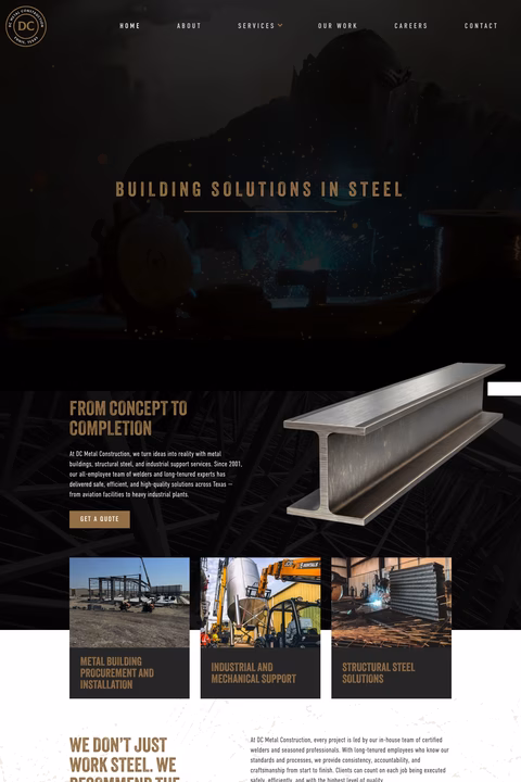 Dc-Metal-Construction Homepage 1440px