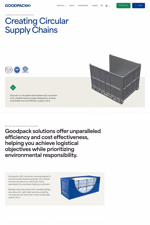 Goodpack-Usa Homepage 1440px