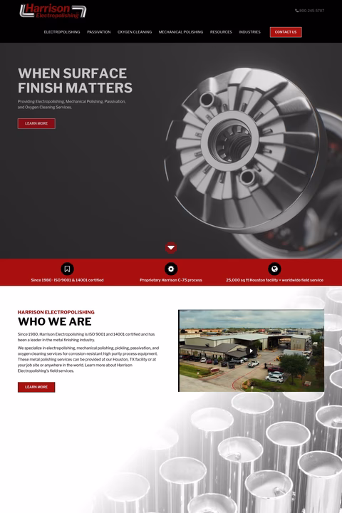 Harrison-Electropolishing-Inc Homepage 1440px