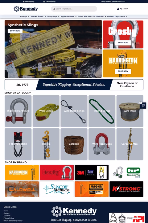 Kennedy-Wire-Rope-Sling-Company Homepage 1440px