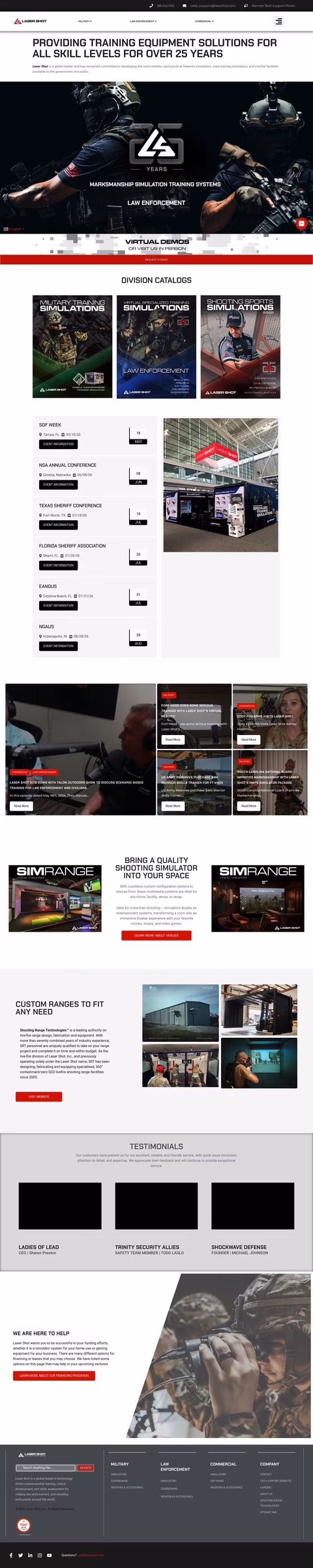 Laser-Shot Homepage 1440px