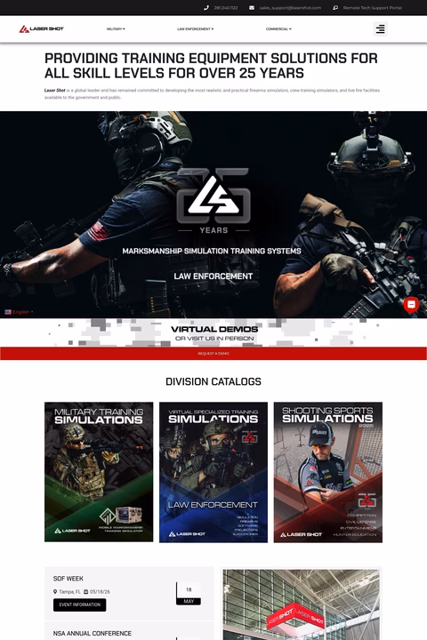 Laser-Shot Homepage 1440px