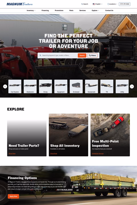 Magnum-Trailers Homepage 1440px