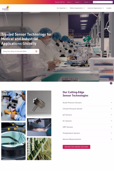 Millar-Sensor-Technology Homepage 1440px