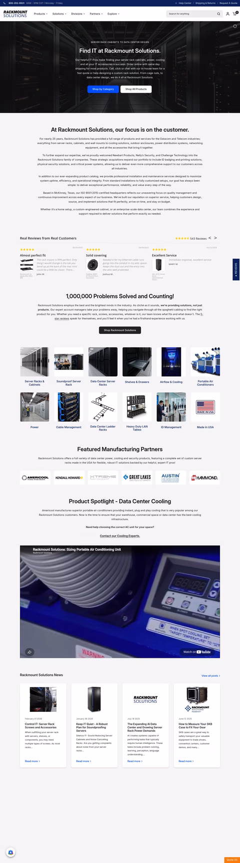 Rackmount-Solutions Homepage 1440px
