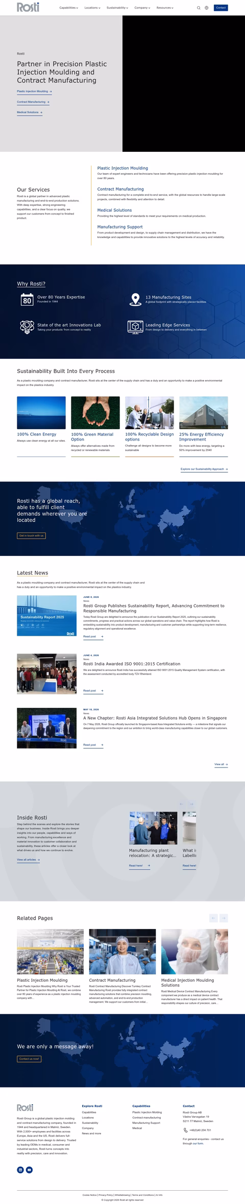 Rosti-Group Homepage 1440px