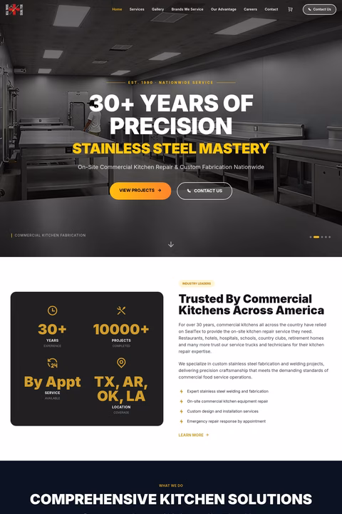 Seal-Tex Homepage 1440px