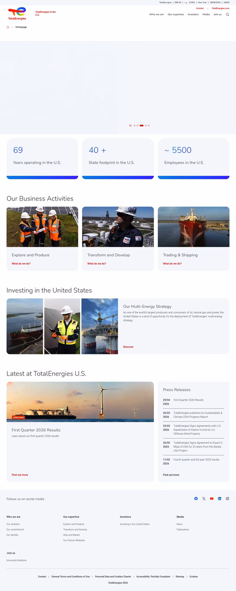 Totalenergies Homepage 1440px