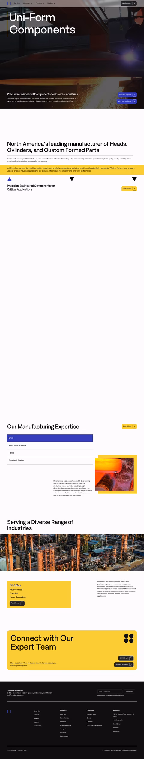 Uni-Form-Components-Company Homepage 1440px
