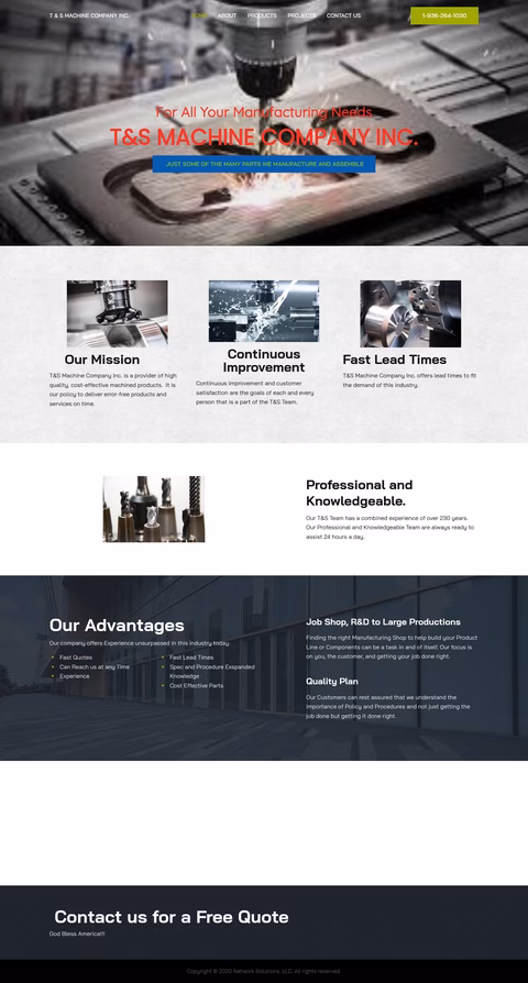 T-S-Machine-Company Homepage 1440px