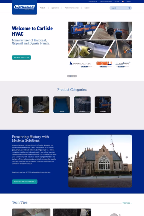 Carlisle-Hvac Homepage 1440px