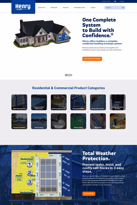 Henry-Company Homepage 1440px