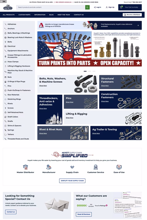 Huyett Homepage 1440px