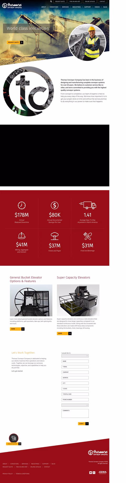 Thomas-Conveyor-Company Homepage 1440px