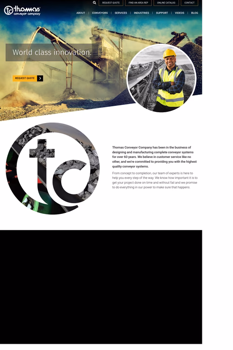 Thomas-Conveyor-Company Homepage 1440px