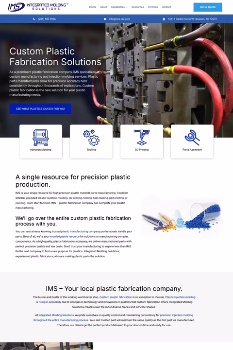 Integrated-Molding-Solutions Homepage 1440px