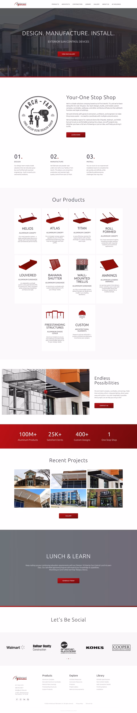 Architectural-Fabrication Homepage 1440px