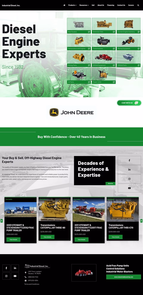 Industrial-Diesel Homepage 1440px