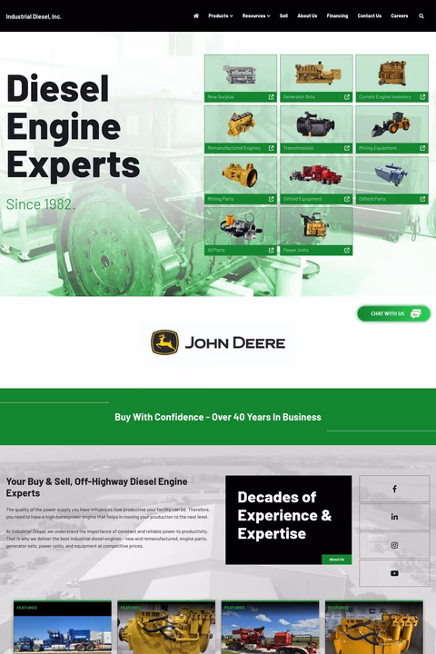 Industrial-Diesel Homepage 1440px