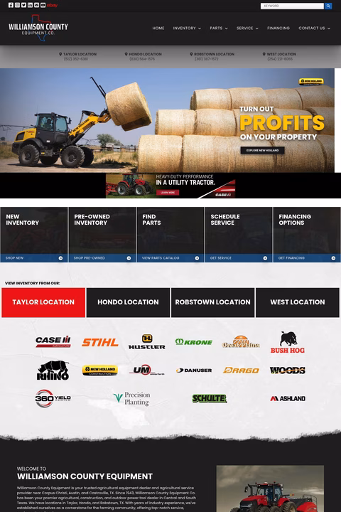 Williamson-County-Equipment Homepage 1440px