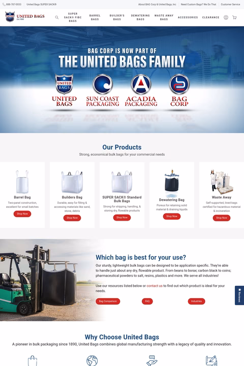 Bag-Corp Homepage 1440px