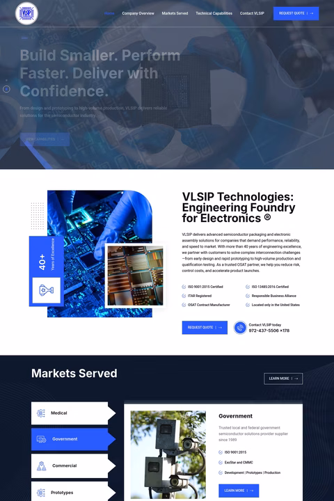 Vlsip-Technologies Homepage 1440px