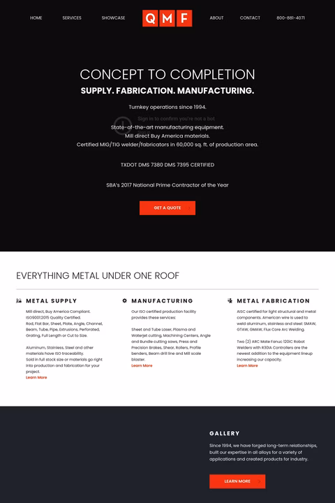 Qmf-Steel Homepage 1440px