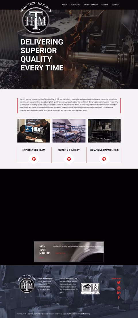 High-Tech-Machine Homepage 1440px