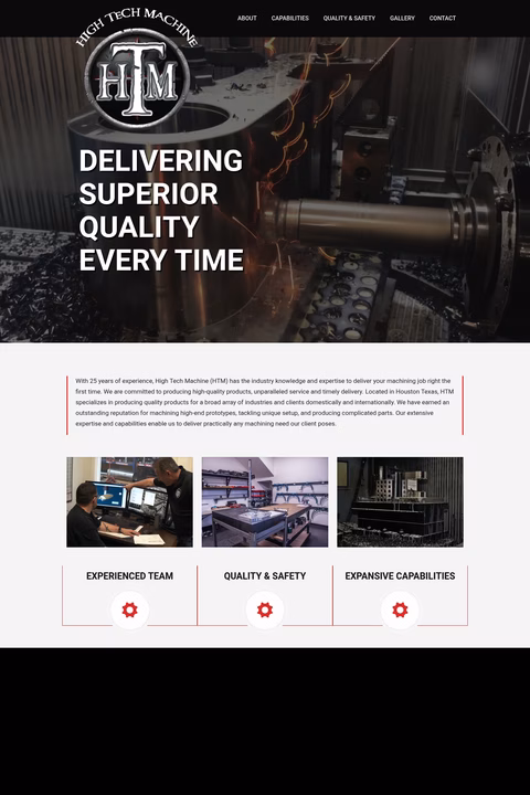 High-Tech-Machine Homepage 1440px