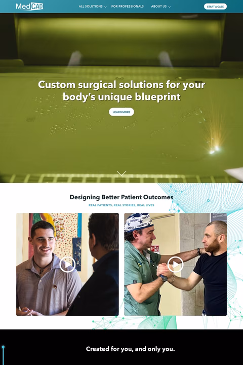 Medcad Homepage 1440px