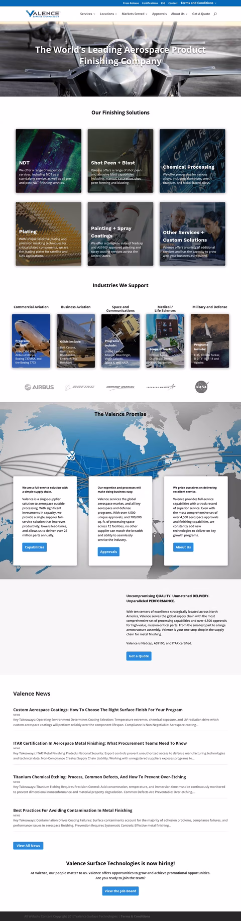 Valence-Surface-Technologies Homepage 1440px