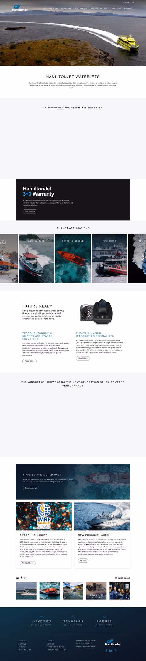 Hamiltonjet Homepage 1440px