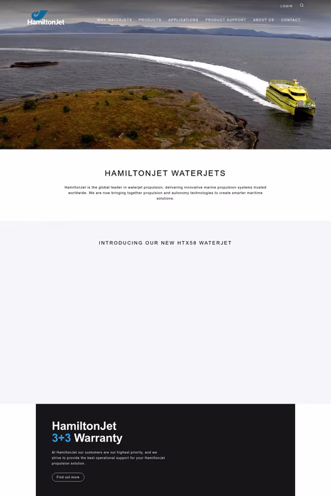 Hamiltonjet Homepage 1440px