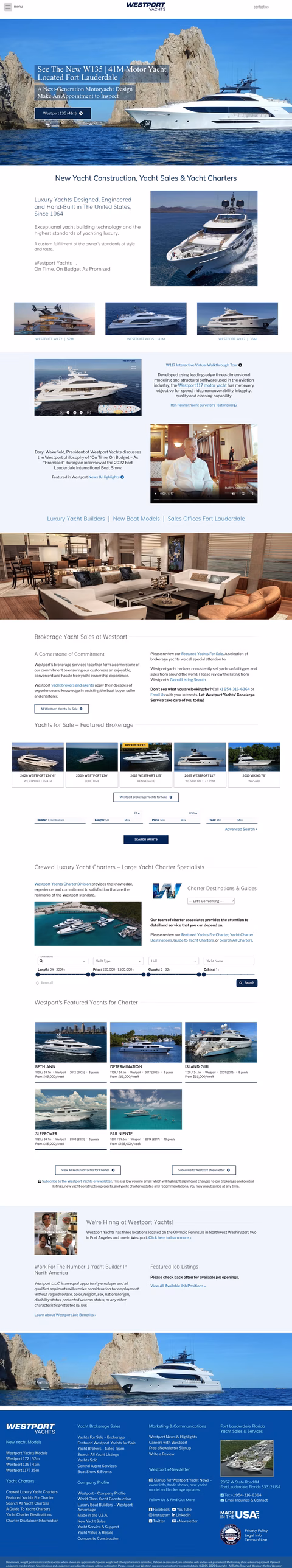 Westport-Yachts Homepage 1440px
