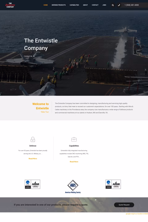 The-Entwistle-Company Homepage 1440px
