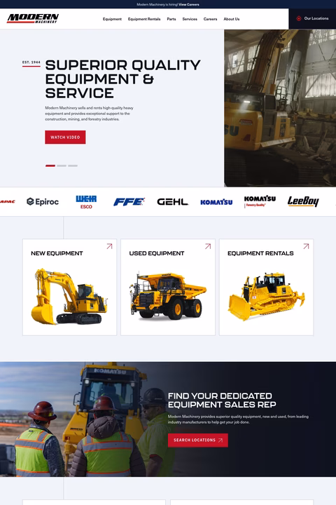 Modern-Machinery Homepage 1440px
