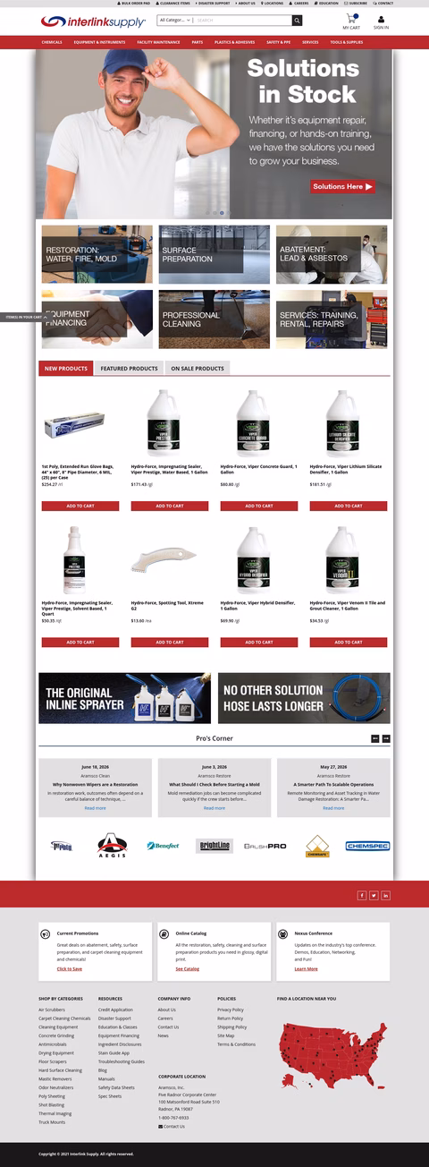 Interlink-Supply Homepage 1440px