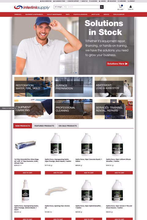 Interlink-Supply Homepage 1440px