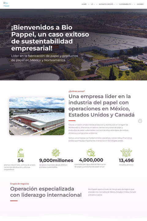 Bio-Pappel Homepage 1440px
