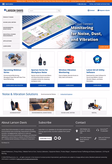 Larson-Davis Homepage 1440px