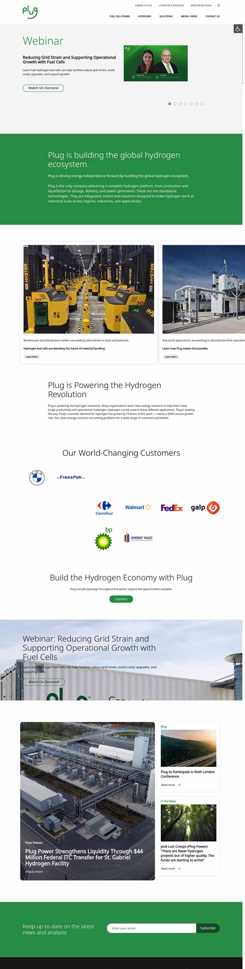 Plug-Power Homepage 1440px